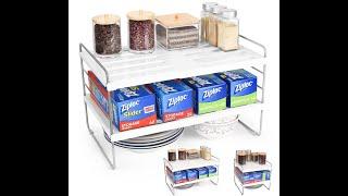 Expandable Home Bathroom Kitchen Cabinet and Counter Shelf Organizer