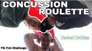 CONCUSSION ROULETTE **Tik Tok Challenge** (Getting Hit By Junk)// Rated X-Mas Calendar 2019: Day 5