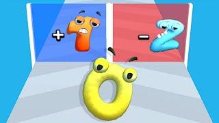 Number Run Merge 3D Math Game - Math Battles 0123456789 Part 1