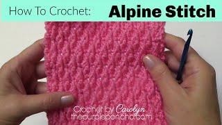 How To Crochet Alpine Stitch