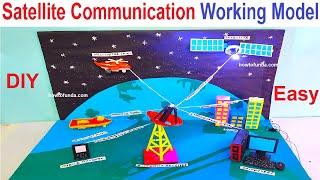 satellite communication working model for science exhibition in simple and easy - diy| howtofunda