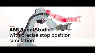 RobotStudio® new Stop Position Simulation