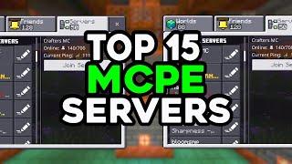 Top 15 BEST Servers For Minecraft Bedrock 1.21!