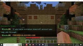 how to login in blocksmc