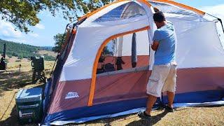 WHILE CAMPING ON THE HIGHLANDS IN THE MIDDLE OF SUMMER, THE EXTREME WIND ALMOST BLOWED AWAY OUR TENT