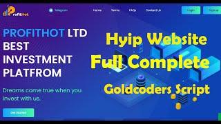 Unique Hyip Templates for goldcoders | Responsive hyip website template. cheap hyip template