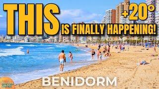 BENIDORM - EVERYONE Was Waiting For THIS! | Packed Beach & Crowded Bars!