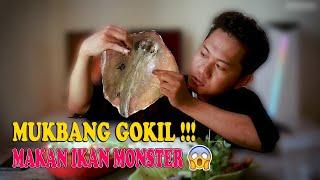 Mukbang ikan pari dagingnya empuk, gurih, ekornya paling enak