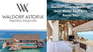 Waldorf Astoria Maldives King Reef Villa with Pool Room Tour