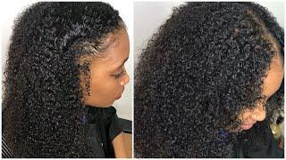 YOU CAN’T TELL ITS FAKE HAIR. Versatile micro links on short curly hair, Looks natural || Ywigs hair