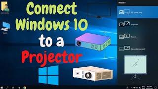 How To Connect Windows 10 to Projector || How to connect projector to Laptop ||