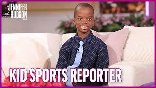 Jennifer Hudson Meets 10-Year-Old Sports Reporter Jeremiah Fennell