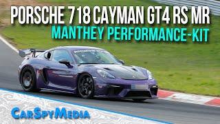 2024 Porsche 718 Cayman GT4 RS MR Manthey Performance-Kit Caught Testing At The Nürburgring