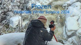 Winter Solstice 2024. What a Great Day! A  snowy drive through the country to Delightful Waterfalls