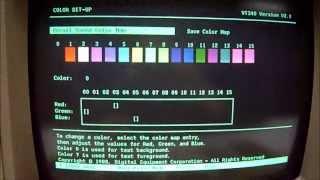 Digital Equipment Corporation VT340 Terminal - eBay demonstration