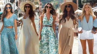 Street Fashion ItalyHot Summer 2024 Elegant comfortable Outfits Trends 4k #vogue  #vanityfair