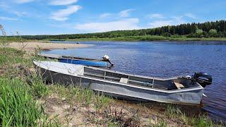 Устье реки Ухты. Река Ижма. Подвесной мост / Канал Ухта