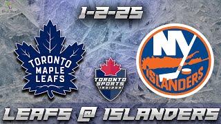 1-2-25 Toronto Maple Leafs vs New York Islanders Game Audio | NHL LIVE Gamecast & Chat