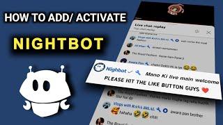 How to Add Nightbot in YouTube live stream | Setup Commands and make nightbot as a moderator