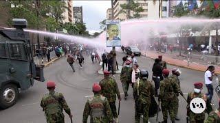 Police fire water cannons, tear gas at Kenyans protesting tax hikes | VOA News