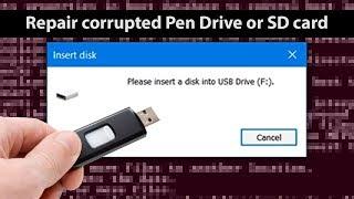How To Fix Corrupted USB Drive Or SD Card In Windows Computer