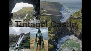 Visiting Tintagel Castle, Inside Merlin's Cave & Cliff side Water fall #explore #history #beautiful