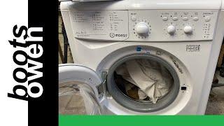 Another washing machine left on the kerb: Test wash: all the lights flashing: Indesit IWDC6125