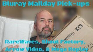 Bluray Mailday Unboxing  - Rarewaves, Shout Factory,  Arrow Video, & Mega Replay