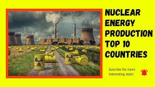 top 10 nuclear energy countries | worlds top nuclear energy production| top 10 nuclear energy