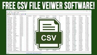 Free CSV File Viewer Software