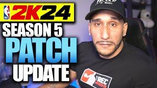 2k24 SEASON 5 PATCH UPDATE and PATCH NOTES | NBA 2K24 NEWS UPDATE