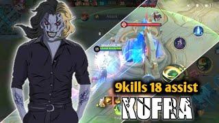 Kufra Best Tank 9kills 18 assist insane Set | Best Set | Kufra Global | mlbb | mltiktok