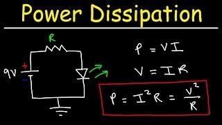 Power Dissipation In Resistors, Diodes, and LEDs