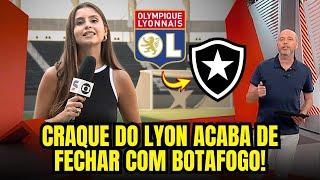 BAITA NEGÓCIO! SAF FUNCIONANDO! BOTAFOGO ACERTA COM CRAQUE DO LYON! ULTIMAS NOTICIAS BOTAFOGO HOJE!