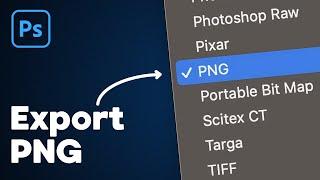 How to Save a PNG in Photoshop