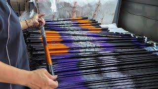 Amazing! Carbon Fiber Fishing Rod Manufacturing Process. Fishing Rod Factory in Taiwan. 碳纖維釣魚竿製造工藝