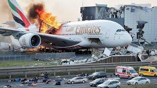 Emergency Landing Crash in highway | Air Crash Investigation | Emirates A380 Plane Crash