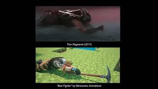 Mineworks "Bad Fighter" Fight Choreography Comparison (Thor Ragnarok & The Dark Knight Rises)