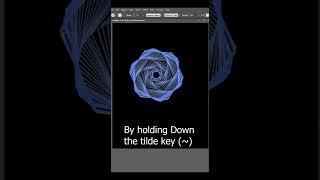 Abstract design with (~) key in illustrator#shorts #youtubeshorts #graphicdesign