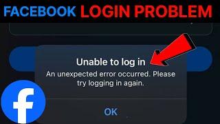 Fix Facebook an unexpected error occurred. please try logging in again || Facebook login problem