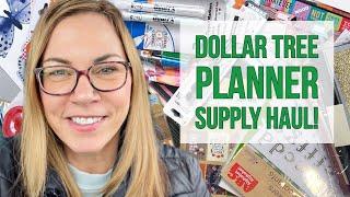 Huge Dollar Tree Planner & Stationery Haul! Paper Crafting Supplies - Stickers, Pens, Paper & More!