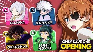  Save One Anime OPENING  Openings Based on Different Media  Anime Quiz