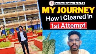 How I Cleared Rajasthan High Court Junior Personal Assistant Exam in 1st Attempt | Steno Army