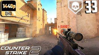 CS2- 33 Kills On Dust 2 Competitive Full Gameplay #9! (No Commentary)