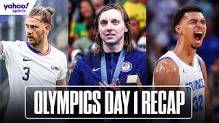 OLYMPICS - Day 1 Recap: Katie LEDECKY, USMNT & Victor WEMBANYAMA | Yahoo Sports