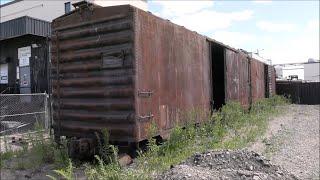 Abandoned New Haven Railroad Boxcars in Boston, MA