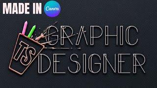 Splash  Graphic Design 3D Logo with Canva & Photopea