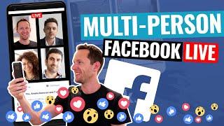 Facebook Live With 2 People! (how to add guests into your Facebook Live stream)