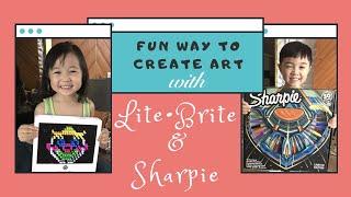 PKIDSTV - HASBRO LITE BRITE AND SHARPIE PENS | KIDS ART TIME