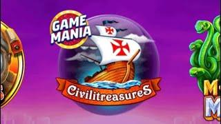 Slotomania. GAME MANIA 30free spins, max bet 1.6Q #Civilitreasures